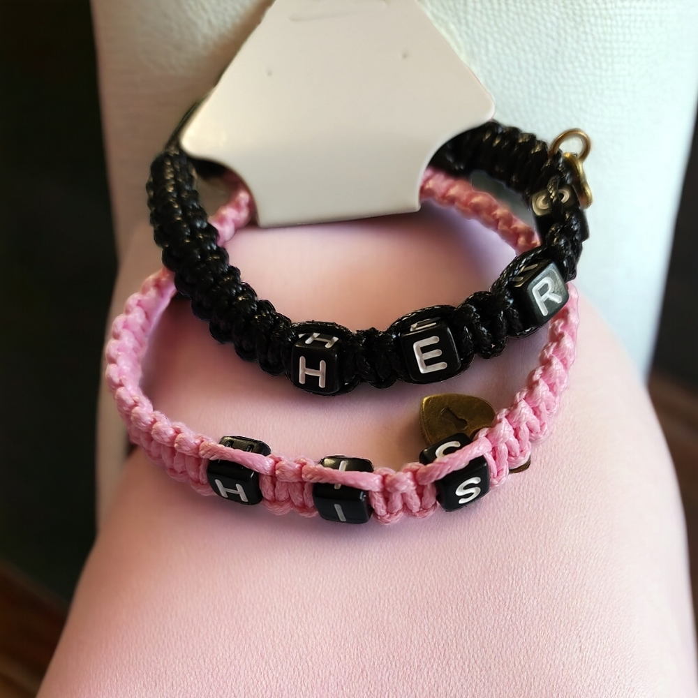 2 pcs. HIS/HERS Couples Braided Bracelet